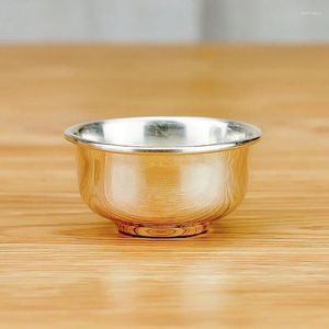 Teaware -sets Sterling Silver Wine Glass Small Cup Tea Set Tasting Bowl