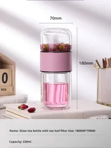 Ensembles de service à thé, bouteille filtrante transparente à la mode, Tea Mate