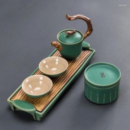 Ensembles de théâtre de thé en céramique deux tasses simples de théâtre de bureau de bureau.