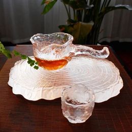 Ensembles de vastes ensembles de thé Set Glass Teavup Protagoniste Protagoniste Gaiwan Exquis Business Gifts Pot Kitchen Dining Bar Home Garden