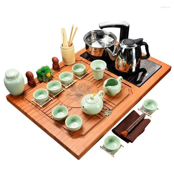 Juegos de té Set de té Kettle Alta calidad Bandeja sólida de la bandeja Sólida Chahai / Table Todos los productos