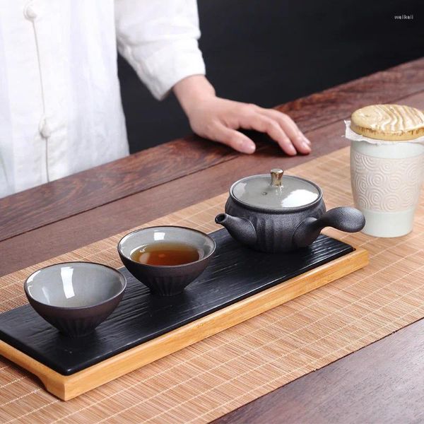 Ensembles de service à thé, ensemble de pots latéraux japonais, thé en céramique, un pot de deux tasses, boîte-cadeau avec tasse chinoise