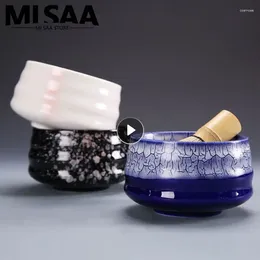 Ensembles de théirs de thé Cérémonie d'accessoires japonais traditionnels Céonnière facile Expérience authentique facile