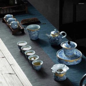 Ensembles de voies de thé Travel chinois tasse de thé set tas de service de service