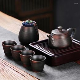 Ensembles de voies de thé Travel Tap complet tasse de thé Infuseur Céramique Japonais Kettle Porcelaine Luxury Vintage Party Juego de Te Drinkware WSW35XP