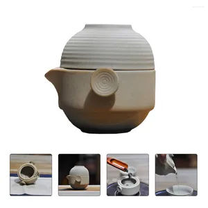 Ensembles de thé service à thé de voyage théière poterie tasses en céramique bouilloire Portable Fu amoureux de plein air cadeau 1