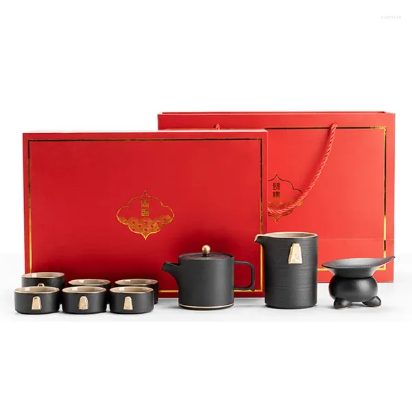 Ensembles de théi les ensembles de thé vintage charmes esthétique en porcelaine chinoise et tasse cadeau de tasse Filizanki do kawy zestaw bg50ts