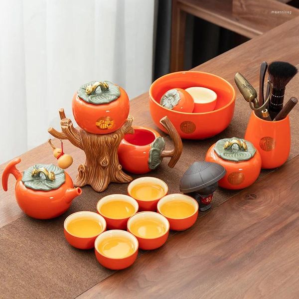 Juegos de té Watch Ceremony Tea Set Tools Sala de estar de lujo de lujo Al aire libre Servicio de Miniatura del Servicio de Miniatura Juego de Te