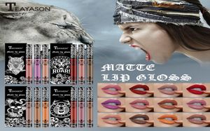 TEAYASON MAKEUP 3PCS Liquide Lipstick Lip Gloss Set Professional Mat Gte Gloss Lip Kit de longue durée Cosmetics MAQUIAGEM504739