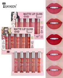 TEAYASON MAKING MINI MINI LIP BLOSS SETS POUR FEMMES 5PCS SET METRUZE MÉMÉRIZE MATTE MATE NUTRITIF NUTRITIF NATURE LEVID LIVID3093672