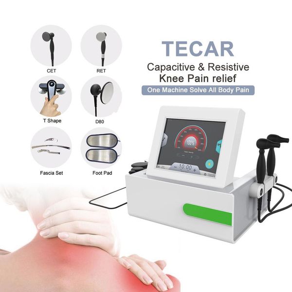 Gadgets de salud Terapia Tecar Máquina de diatermia RF monopolar RET CET Indiba Modelado del cuerpo Adelgazamiento Eliminación de grasa Alivio del dolor Estiramiento facial Fisioterapia Tecar inteligente