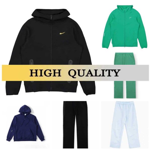 Tech Fleece Cardigan Veste Nocta Designer Sweat à capuche Hommes Femmes Pull à manches longues T-shirt Survêtement de sport Pantalon de survêtement Ensemble e5