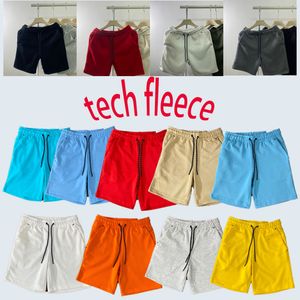 pantalones cortos de vellón tecnológicos pantalones deportivos de verano pantalones de algodón puro altavoz de jogger de la calle y alguaciles diseñador de alta calidad para hombres y mujeres cortos