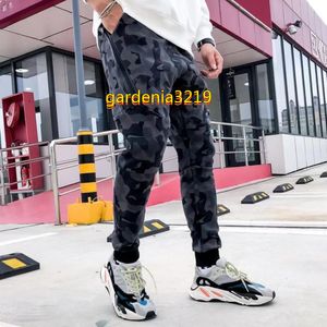 Pantalones deportivos Tech Fleece camuflaje gris espacio algodón hombres Joggers pantalones para correr 2 colores