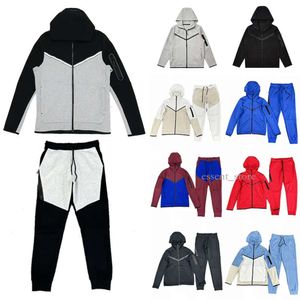 Tech Fleeces Full Zip hoodie broek shorts Heren ontwerpers sporttracksuit zwarte broekruimte katoenbroek dames joggers hardlopen techfleeces el586 el586