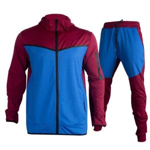 Tech Sweats à capuche Tech Fleece Couleur Sporwear Pantalon à fermeture éclair complète Ensemble de survêtement Techs Fleeces Techfleeces Sport Pan Mens Designer Jacke Space Cotton Joggers 517