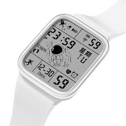 Reloj de astronauta Tech sense Harajuku de alto nivel de apariencia, calendario LED, reloj electrónico de moda para fiesta de estudiantes masculinos y femeninos