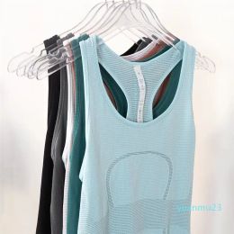 Tech zomer dames pure katoenen mouwloze tanktop snel drogen sweatwicking ademende yoga fitness tank top