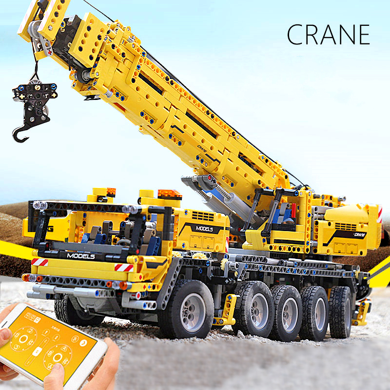 Строительные блоки с дистанционным управлением Mobile Crane MK II Ultimate 42009 Строительные блоки Technic 13107 2590pcs Совместимые с кирпич