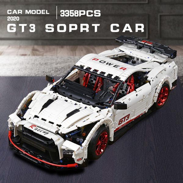 GTR The GT3 Speed Racing Car Model Building Blocks Technic Moc-25326 Series 3365Pcs Briques d'assemblage Enfants Éducation Cadeaux De Noël Jouets D'anniversaire Pour Les Enfants