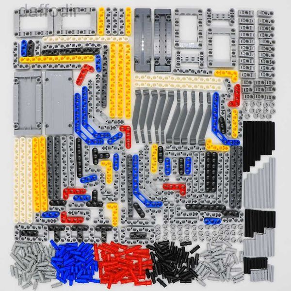 Conjuntos de piezas técnicas Ladrillos Brazo a granel Conector de eje de haz inalámbrico Camión Grúa Pin Panel Mezcla de grasa MOC Bloques de construcción Juguetes para niños 240308