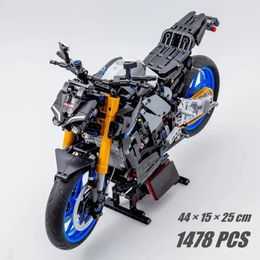 Technique 42159 MT-10 SP Racing Motorcycle Blocs de construction avancé Kit Modèle Speed ​​Motorbike Bricks Toys Gifts for Children 240428