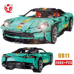 Voiture technique DB11 Astond Martind Expert Super Sports Racing Car Building Blocks MOC Véhicule Briques Jouets Enfants Cadeaux 62260 220715