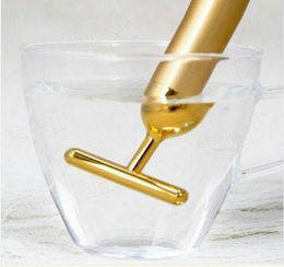 Technologie du Japon 24K Beauty Bar Golden Derma Roller Energy Face Massager Soins de beauté Vibration Massage du visage Electric3224610