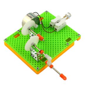 technologie-uitvinding DIY-generatorspeelgoed Creative Science Hand Crank Generator Kids Puzzle Assembled Kits Simple Physics Experimen