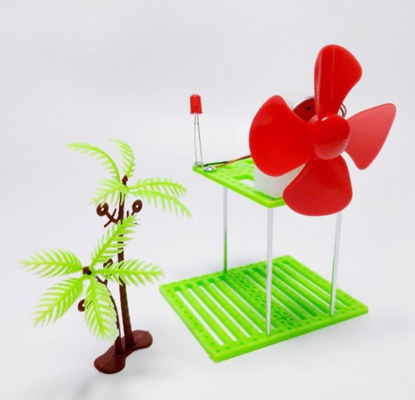 Technologie petite production éolienne invention de l'énergie éolienne bricolage assemblage puzzle jouet Science