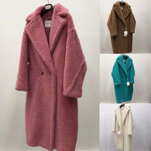 Teddy Bear Coat Womens Long Famille Max Song Qian Liu Taos Pink Wool Alpaca Fur