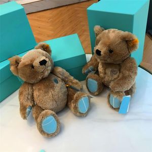 Teddybeer Limited Edition Pop Knuffels Zacht verzamelbaar Kerst Knuffels Verjaardagscadeautjes voor kinderen Paar Confes284J