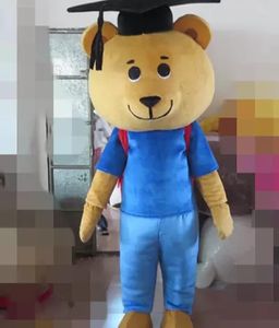 Costumes de mascotte d'ours en peluche thème animé ours brun Cospaly personnage de mascotte de dessin animé adulte Costume de fête de carnaval d'halloween