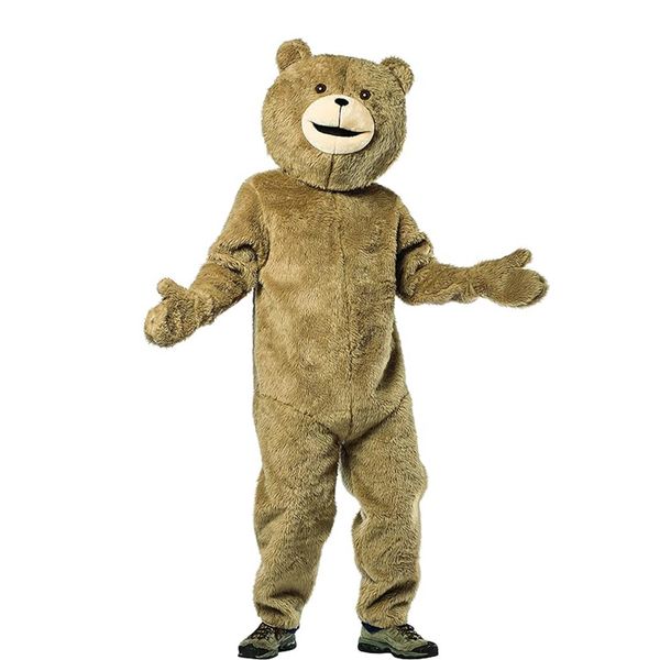 Costumes de mascotte d'ours en peluche Halloween robe de soirée fantaisie ours brun personnage de dessin animé carnaval de Noël publicité costume de fête d'anniversaire tenue