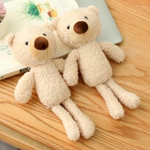 Teddybeer pluche poppen speelgoed meisje rugzak versierd met schattige hanger beren sleutelhanger t-shirt terug