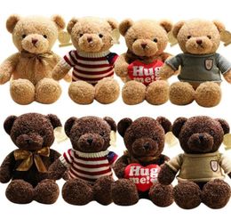 Teddy Bear Plush Toys Lindo Plush Animales rellenos de peluche Soft Featly Kids Child Christmas Año Nuevo Regalos Whole8908816