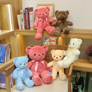 Oso de peluche con corazón Lindo oso de peluche marrón Animales de peluche para el día de San Valentín Oso suave Peluche de juguete Oso de peluche Regalos de peluche para novia Niño