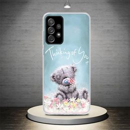 Teddy me aan je draagtelefooncasefondsen voor Samsung Galaxy A51 A50s A71 A70 A41 A40 A31 A30S A21S A20E A11 A10S A01 A6 A7 A8 A9 +