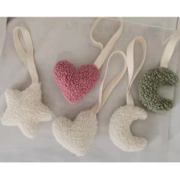 Teddy Moon Pacifier Soporte SHERPA SHERPA CLIP DULME Heart Star Star Moon Shape Clips COMPORTER Baby Shower Regalos zz