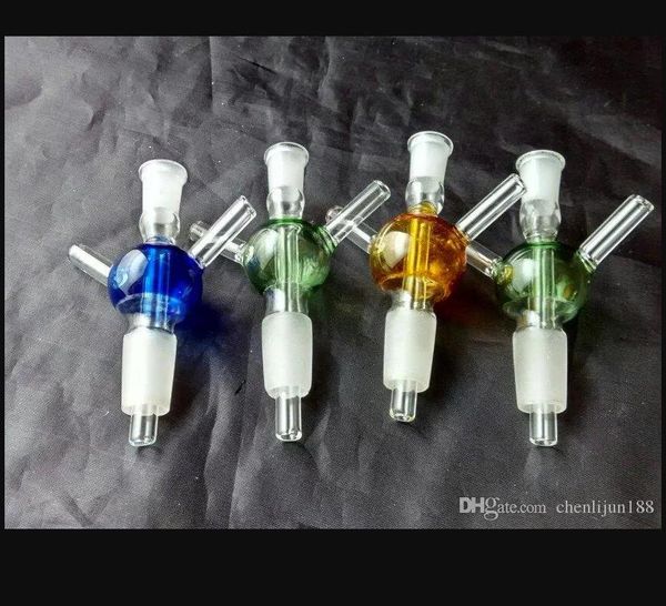 Tee verre virole bongs accessoires Pipe à eau en verre Pipes pour fumer Percolateur Bongs en verre Brûleur à mazout