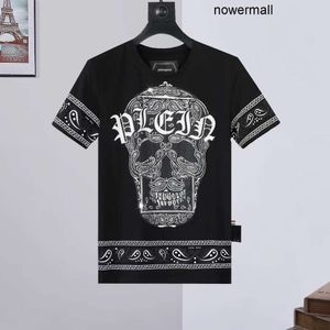 Tee Plein Color Philipps M-XXXL PP Diseño redondo Imprimir Camisetas para hombres Diseñador casual Cuello Slim Skulls Fit Streetwear PP 783 Camiseta Verano DWVZ