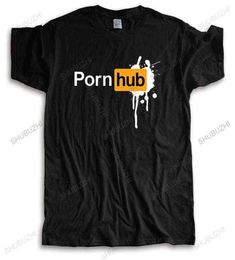 Camiseta tienda porno hub splat camisetas hombres personalizado manga corta Boyfriend039s Men039s barato hombre verano algodón camiseta short1886508