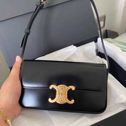 Triunfos adolescentes Bolso de diseñador Cuero de lujo Lisas mismo viejo patrón Triumphal Arch impreso axila 2024 principios de primavera nuevo estilo palo francés pequeño cuadrado genuino mujer