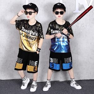 Adolescents Enfants Garçons Vêtements Ensemble Lettre D'été T-shirt Shorts Hawaïens Ados Enfants Garçons Vêtements Pour 6 8 10 12 13 14 Année 201031