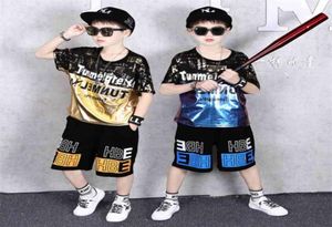 Teenage Children Boys Clothing Set Summer Letter T-shirt Hawaiian Shorts Teens Kids Vêtements pour 6 8 10 12 13 14 Year 2108041096449