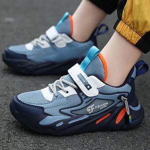 Tiener jongens sneakers anti-slippery mand tennissportschoenen anti-slippery kinderlingen lopende schoenen trend mode sneakers 240511