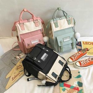 Tieners rugzakken voor meisjes school leuke ring tas ontwerper reizen laptop rugzak vrouwen notebook achter pack patchwork bagpack 202211