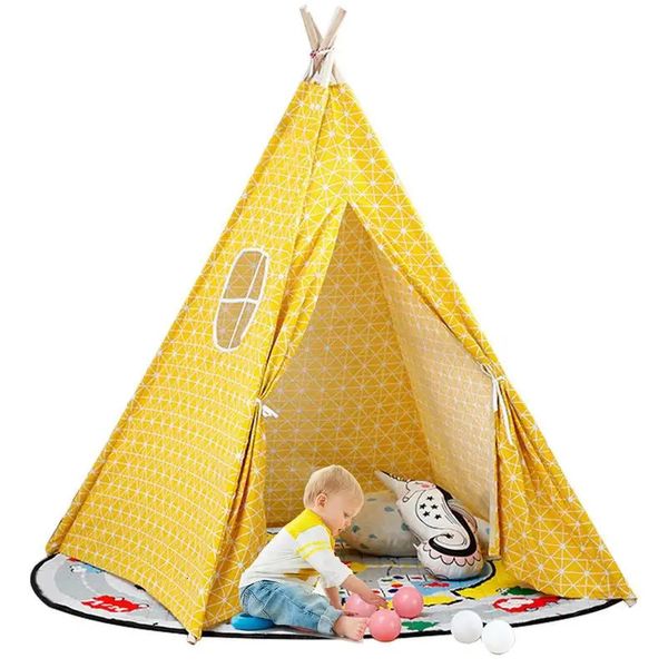 Tente tipi pour enfants tente de jeu coin de lecture enfants tente de Camping jouets maison tente pour tout-petits tente pour enfants tente de jeu en plein air pliable 240110