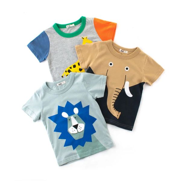 Tees 3pcs / lot, 2t à 8 ans Tshirt pour enfants Summer 2022 Nouveaux garçons et filles Tee Childre