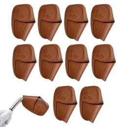 Tees Golf Iron Covers Set 10pcs Golf Club Iron Club Head Covers Wed Iron Protective Headcover Golf Club Head Covers for Iron/Driver